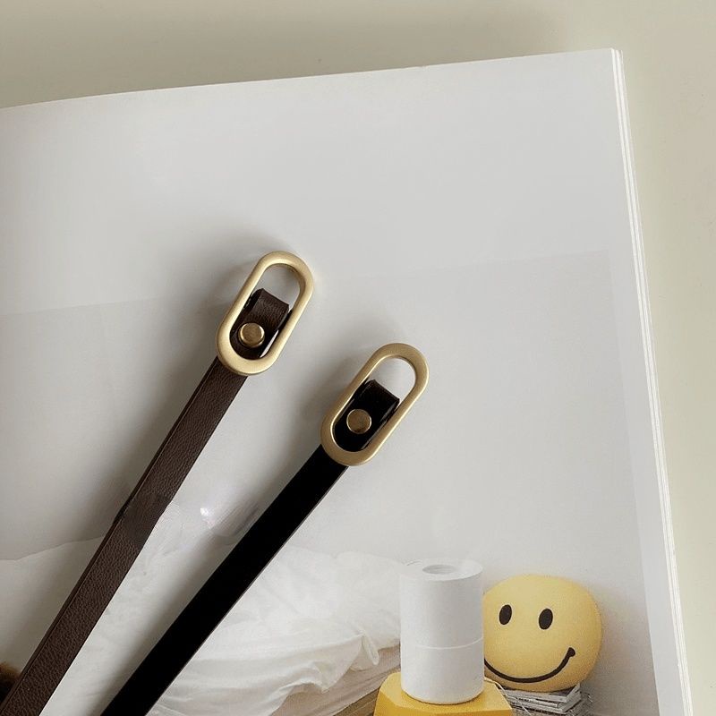 Thắt lưng nhựa hình bầu dục mini phong cách Hàn Quốc cổ điển dễ phối đồ cho nữ