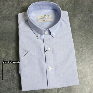 Áo Sơ mi cộc tay Oxford hàng đẹp 100% Cotton, Áo Sơ mi nam Vip