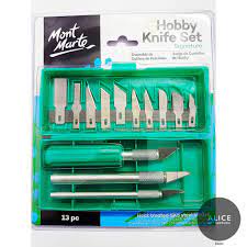 Bộ dao cắt Mont Marte Hobby Knife Set ( Dao cắt mỹ thuật )