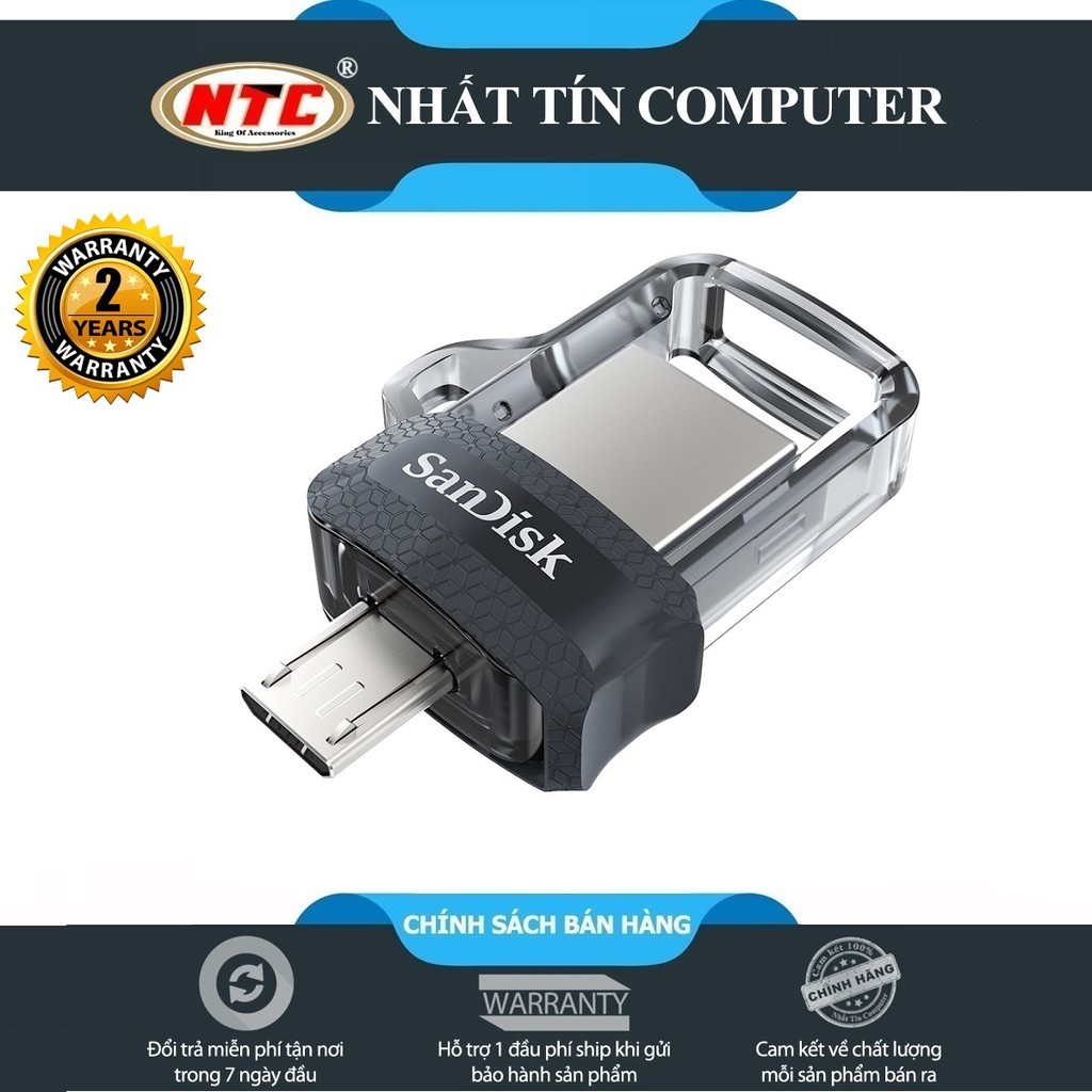 USB OTG SanDisk Ultra 32GB Dual Drive m3.0 (Bạc)