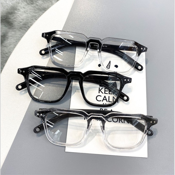 ❃♠♧ Kính Gọng Nhựa Vuông Cube Thời Trang 3 Màu Thay Được Mắt Cận | BigBuy360 - bigbuy360.vn