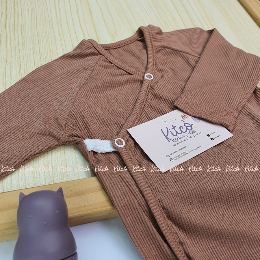 COOKIE Bodysuit dài tay vạt chéo