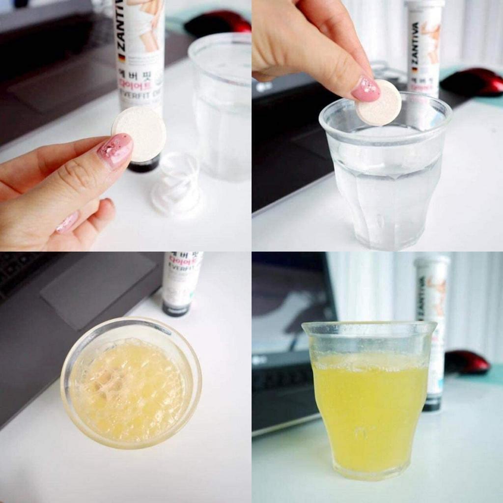 Viên Sủi Hỗ Trợ Giảm Cân ZANTIVA Lọ 20 Viên