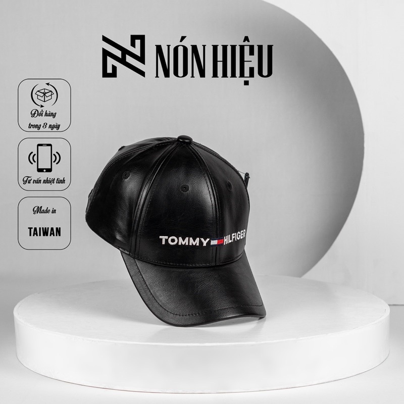 Mũ lưỡi trai Da cao cấp MADE IN TAIWAN Full Tem Mark hãng