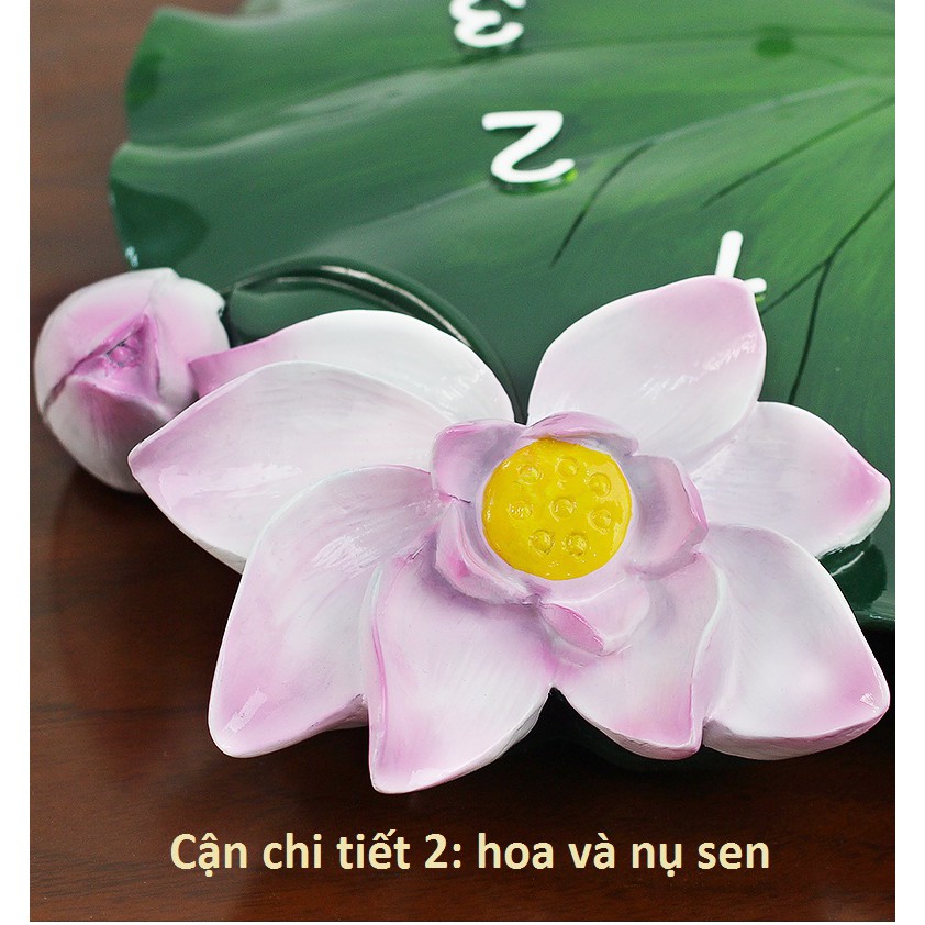 Đồng hồ treo tường sen cá LIÊN HOA LÝ NGƯ ĐỒ