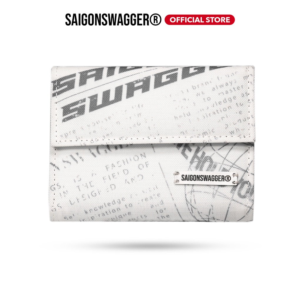 Ví Nắp Ngắn In Báo SAIGON SWAGGER® Journal Short Flap Wallet