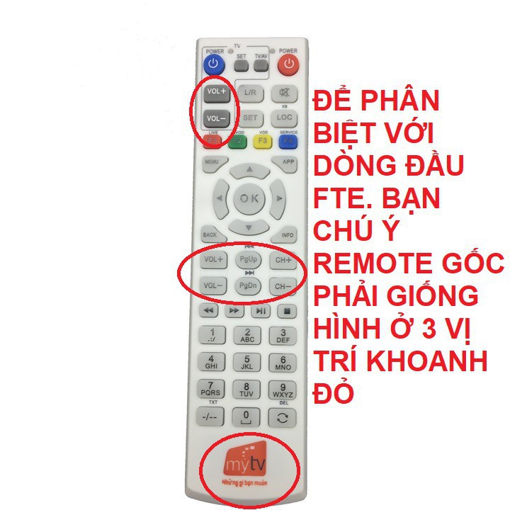 Remote điều khiển đầu thu MYTV HUAWEI - MY TV HUAWEI