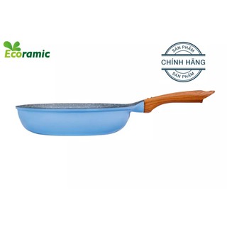 Chảo chống dính lòng cạn vân đá 20cm ecoramic hàn quốc đáy từ