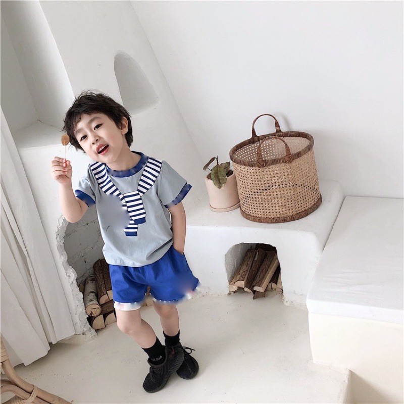 SET BỘ MICKY BÉ TRAI BÉ GÁI COTTON 4c