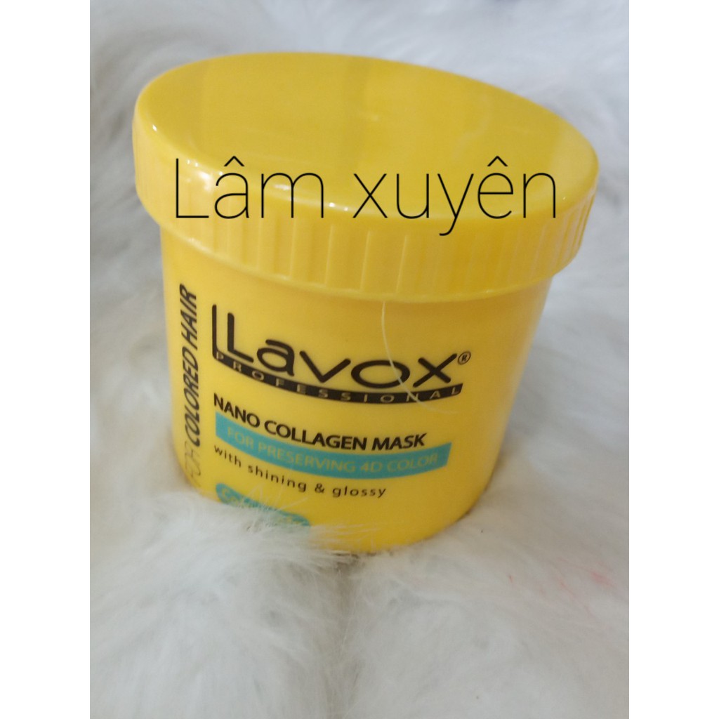 Hấp dầu giữ màu lavox hủ vàng chữ xanh 500ml 1000ml -FREESHIP dưỡng chất Collagen giúp phục hồi và tái tạo tóc chắc khỏe