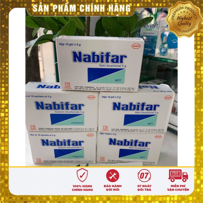 [Chính hãng] Gói muối vệ sinh phụ nữ Nabifar -Hộp 10 gói  Date mới