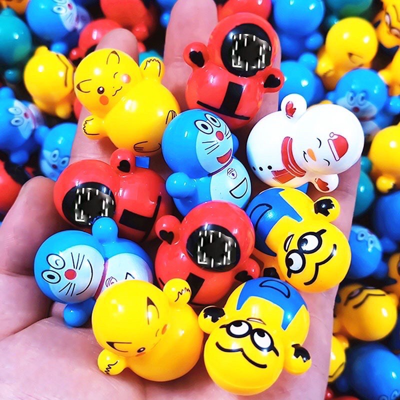 Lật đật squid game mini, đồ chơi lật đật mini doraemon cho bé cute dễ thương(pikachu, trò chơi con mực, minion) tdshop97