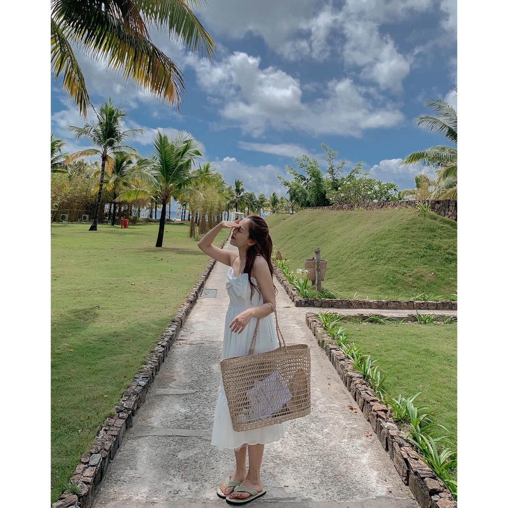 Váy voan hai dây nơ ngực 2 lớp V612 SUSTORE