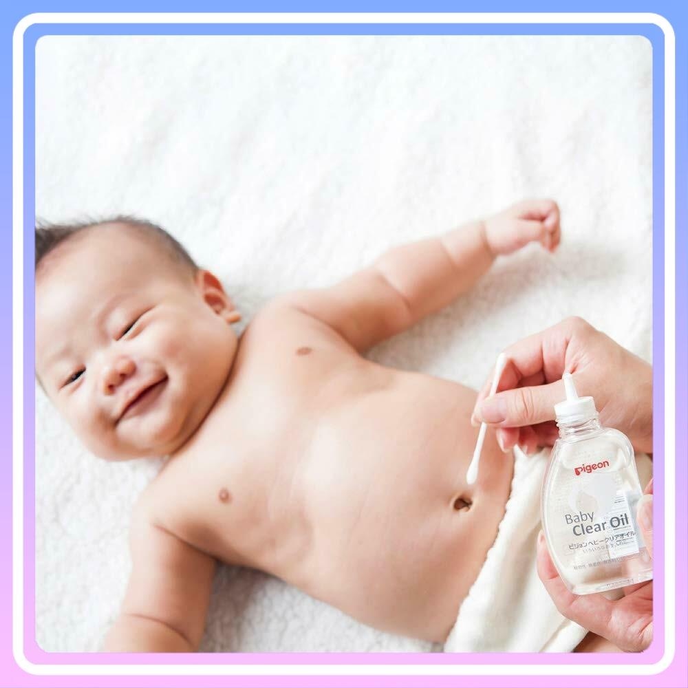 Dầu dưỡng da Pigeon Baby Clear Oil massage body em bé 80ml