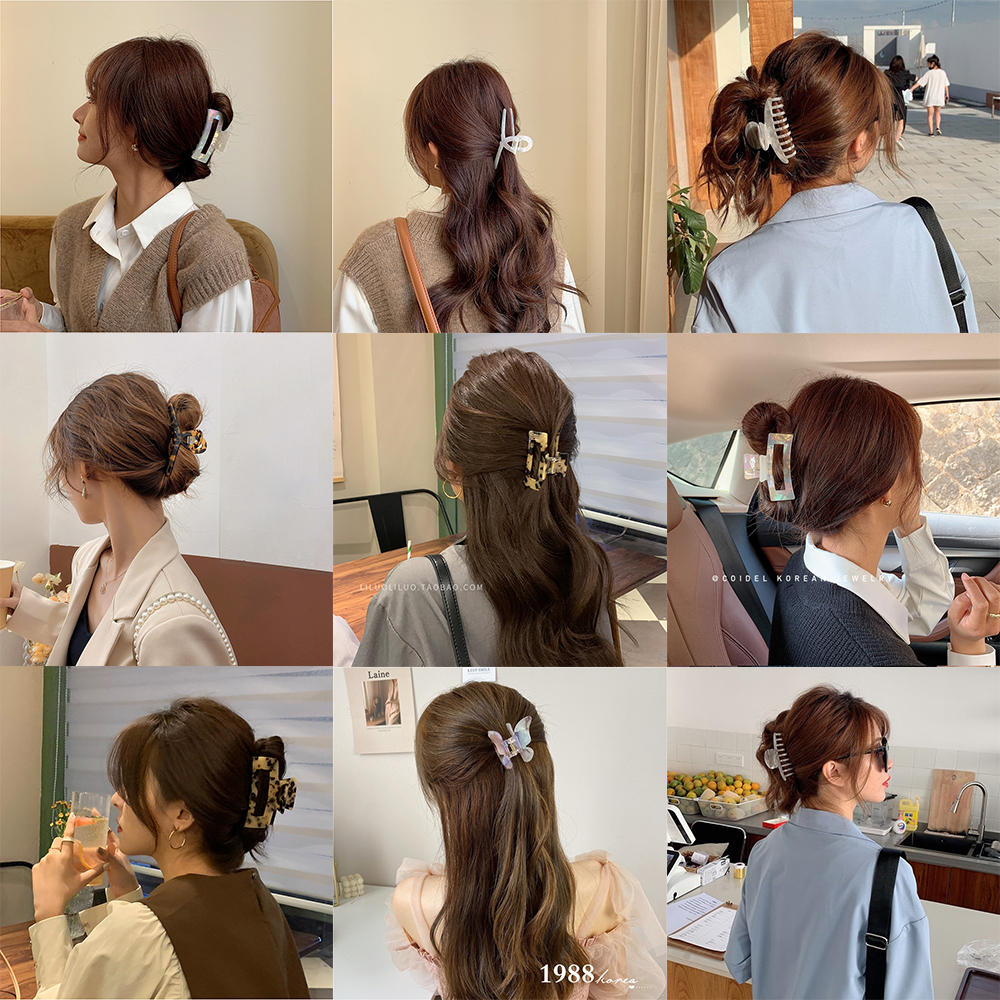 Kẹp Tóc Càng Cua Nhiều Màu Sắc Phong Cách Hàn Quốc Dễ Thương