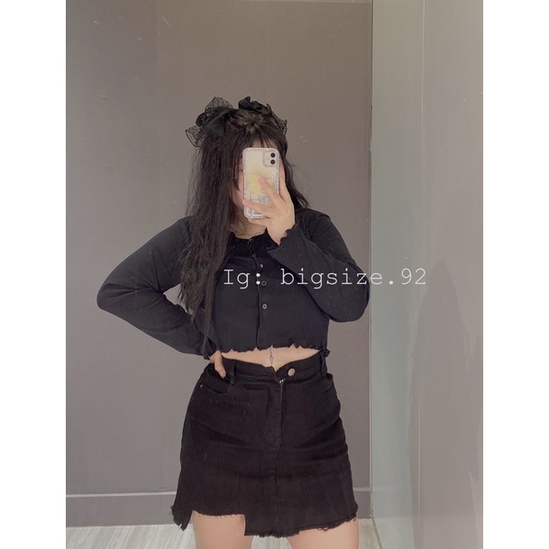 Chân váy jean bigsize