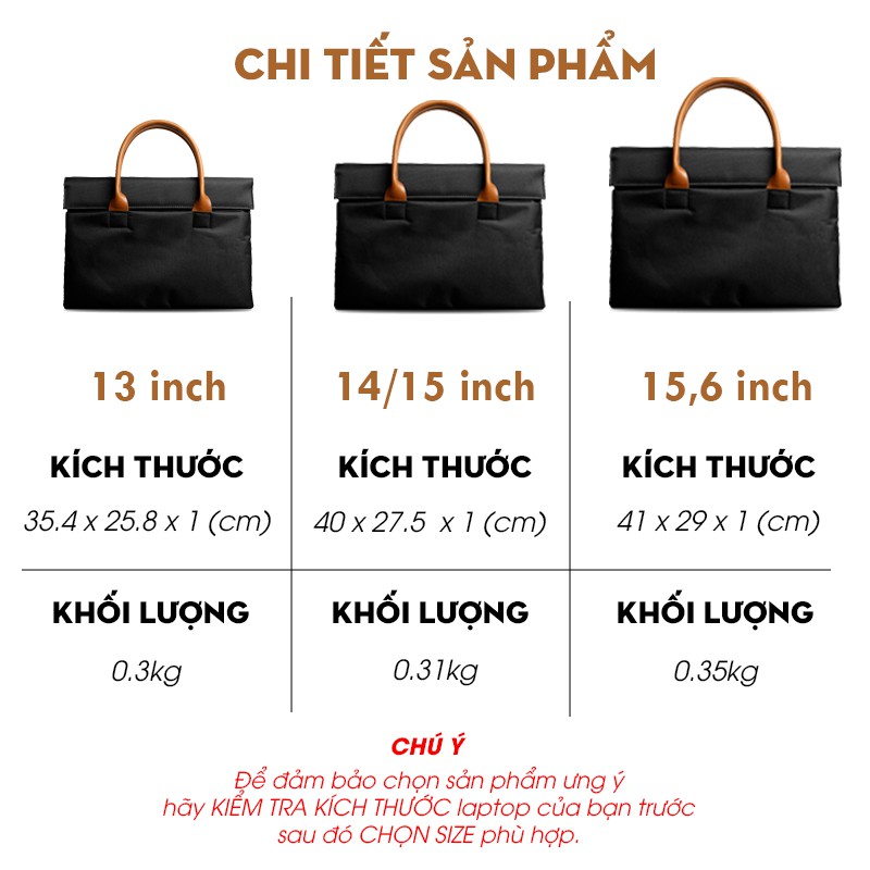 Túi đựng laptop 13 inch, 14 inch nam nữ đẹp GuBag, chống nước, chống sốc, nhỏ gọn, cao cấp, thời trang công sở