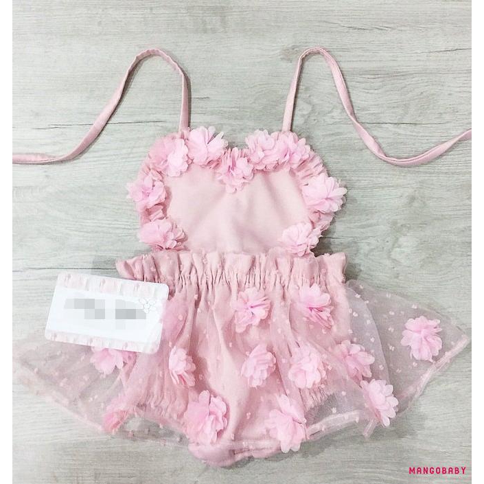 ♬MG♪-Newborn Infant Spring Summer Sleeveless Baby Girl Lace Tutu Dress