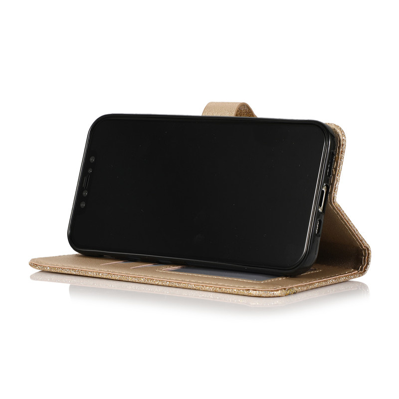 Bao da điện thoại dạng ví nắp lật khóa nam châm có ngăn đựng thẻ cho Samsung A72 A52 A42 A32 A12 A02S A71 A51 5g 4g