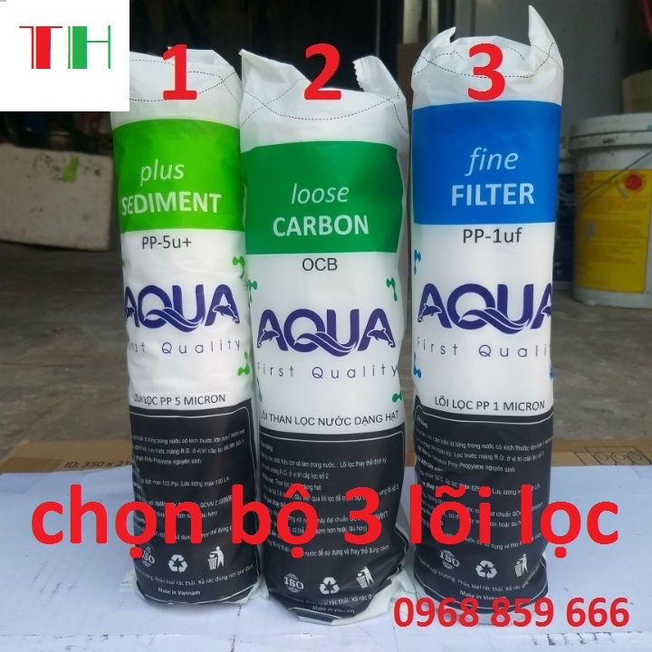 Lõi lọc nước 123 Aqua ❤️FREESHIP❤️ dùng cho tất cả máy lọc nước RO