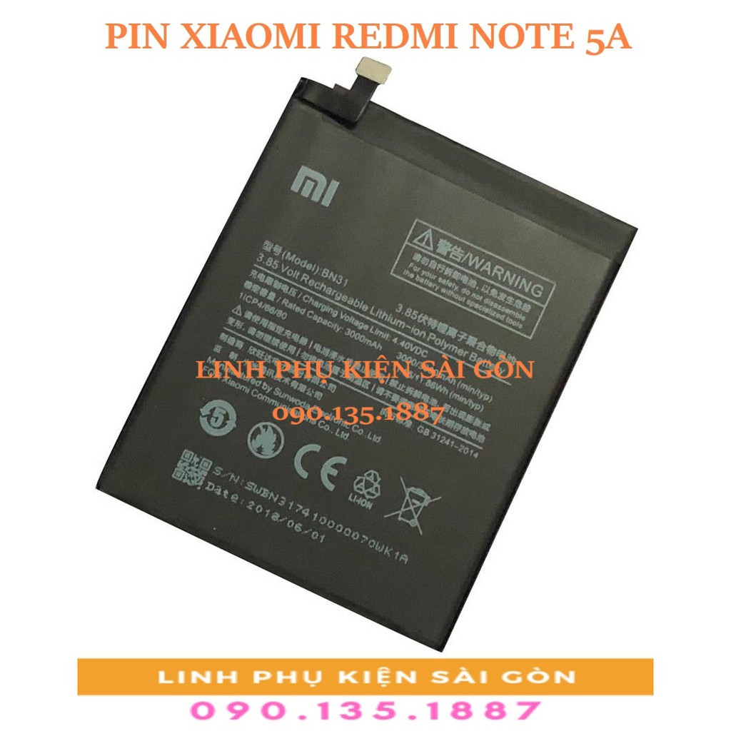 PIN XIAOMI REDMI NOTE 5A