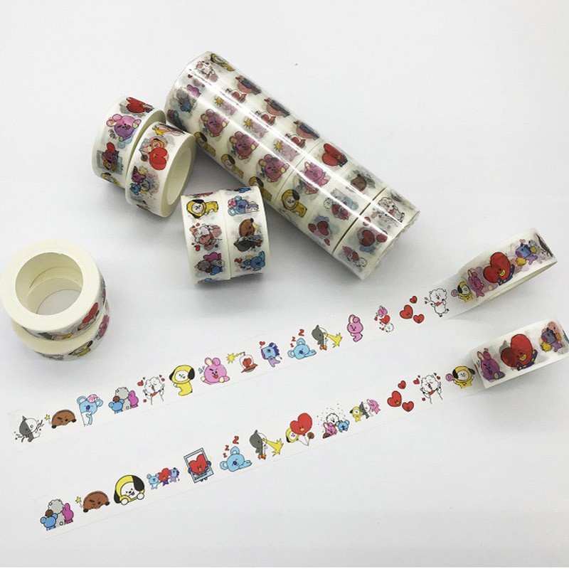 Cuộn băng keo in hình BT21 dễ thương