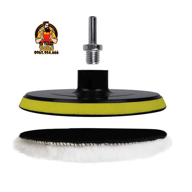 Bộ 5 Phớt Lông Cừu Đánh Bóng Xe, Xóa Xước 75mm - 180mm