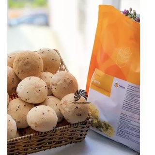 Bột trộn sẵn làm bánh mì mè đen Hàn Quốc Cona 1kg
