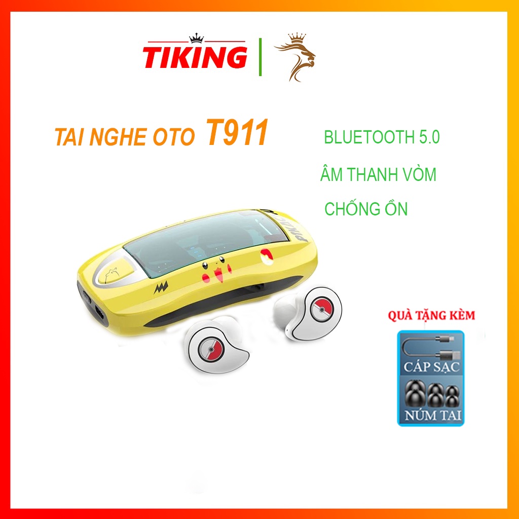 Tai không dây Bluetooth OTO T911 TWS,Âm thanh HIFI cao cấp, Bluetooth 5.0, Chống ồn ANC/ kháng nước