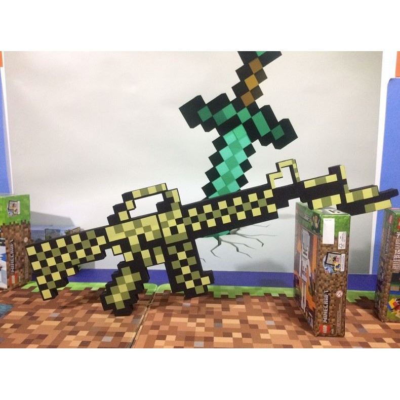 Đồ chơi Súng Minecraft vàng