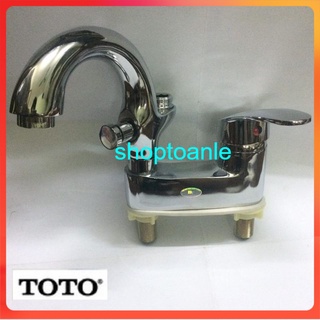 ⚡[FREESHIP] Vòi chậu rửa mặt kiêm vòi hoa sen TOTO nóng lạnh dùng chậu 3 lỗ (Vòi liền sen) bảo hành 5 năm