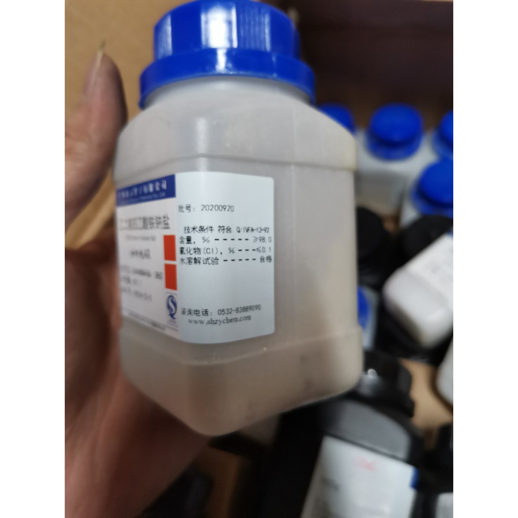 Hóa chất Ferric sodium EDTA CAS 15708-41-5 Sắt chelate EDTA-Fe lọ 100g