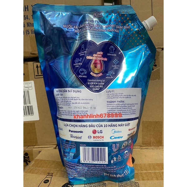 Nước xả vải Comfort 1,8L