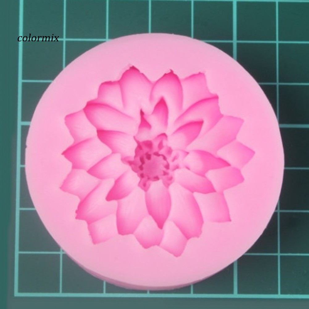 Khuôn silicon làm hoa sô cô la 3D trang trí bánh kem