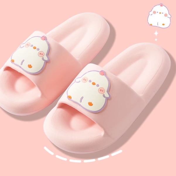 Hàng Có Sẵn Dép Đi Trong Nhà Đế Dày Chống Trượt Phong Cách Mới Dành Cho Học Sinh Nữ @
