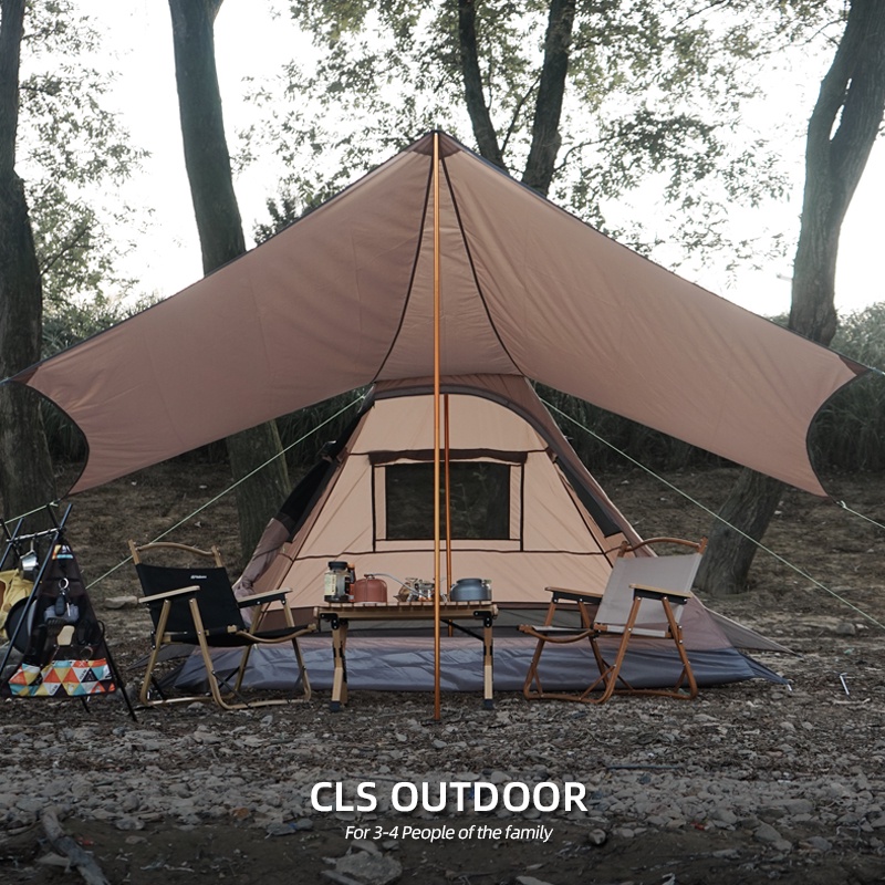 Lều MOUNTAINHIKER Kim Tự Tháp Kèm TARP che cỡ lớn du lịch cắm trại dã ngoại