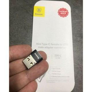 [Ảnh Thật] OTG USB to Type C hãng Baseus,RoCk ( Adapter/Converter Usb Type A to Usb Type C)