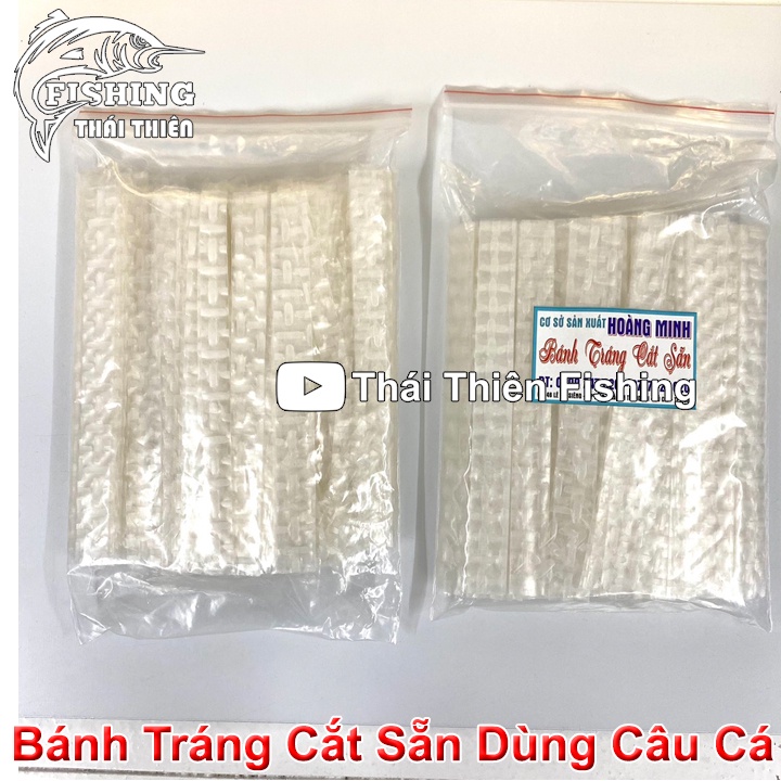 Bánh Tráng Cắt Sẵn Dùng Móc Vào Lưỡi Câu Cá Tra, Chim, Chép, Rô Phi Bằng Mồi Cám, Bún, Cháo