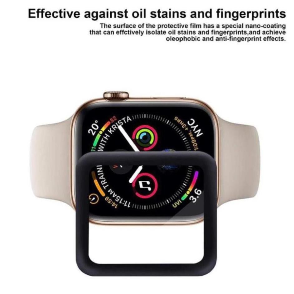 Kính cường lực 3D dán bảo vệ màn hình đồng hồ thông minh Apple iWatch 38mm 42mm