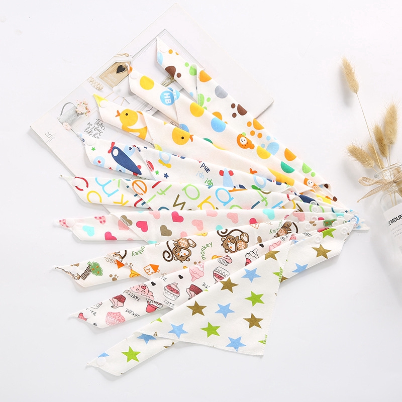 Yếm Ăn Cotton Xinh Xắn Dành Cho Bé