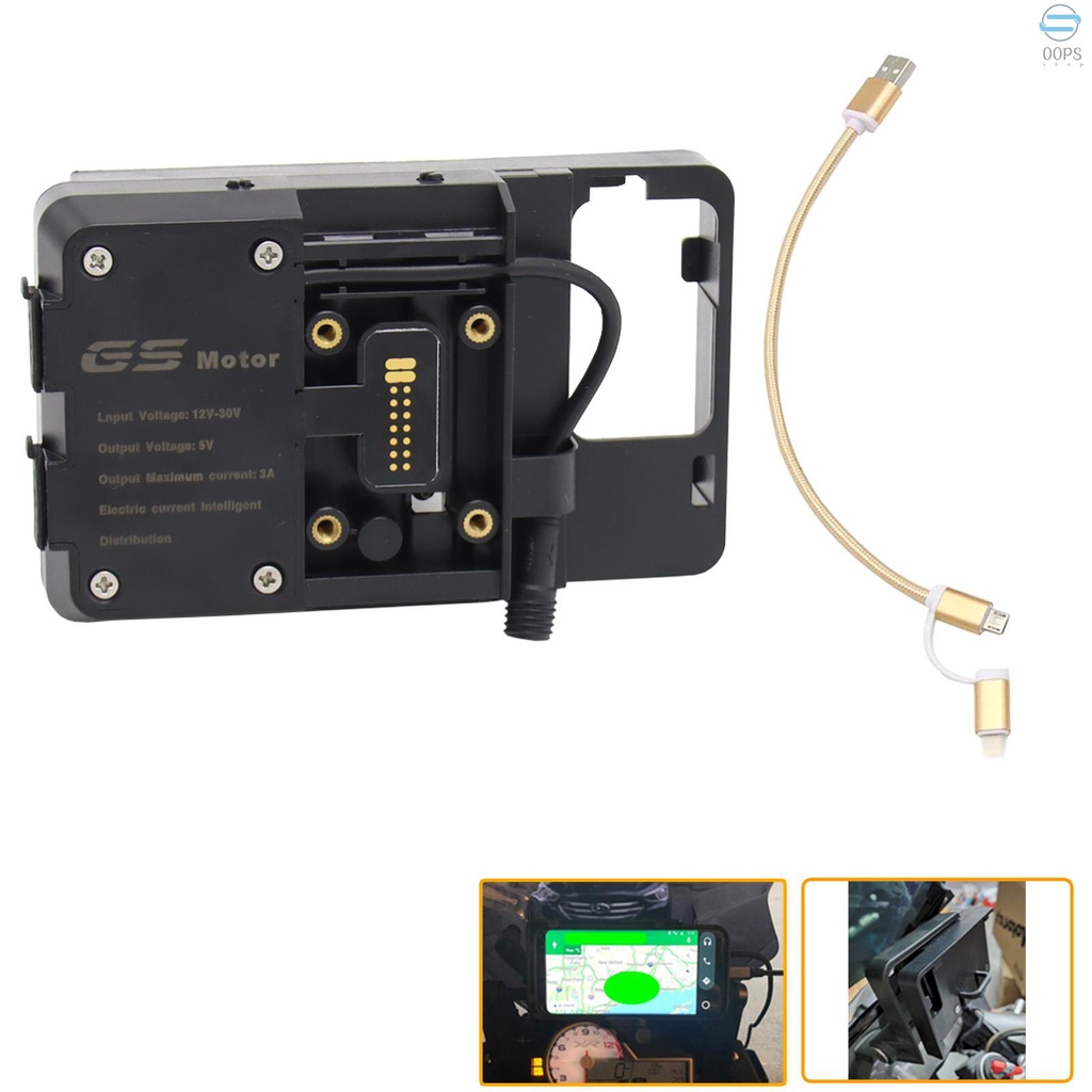 Giá Đỡ Điện Thoại Di Động Kèm Sạc USB Thay Thế Chuyên Dụng Cho BMW R1200GS LC & Adventure S1000XR R1200RS