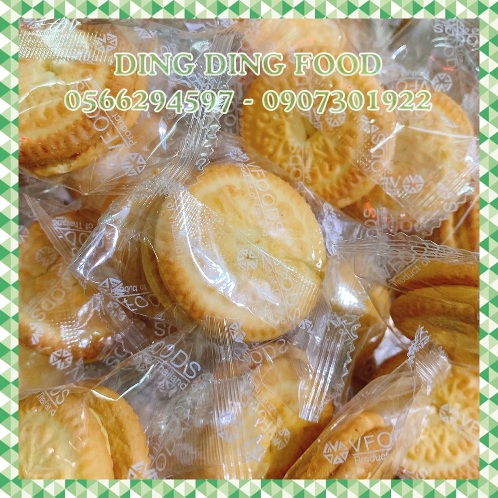 Date 2025 - 300g Bánh Hoa Mai Thái Lan VFOODS, Sầu Riêng, Socola Vani, Cà Phê, Dừa, Hương Dứa, Ăn Vặt, DING DING FOOD