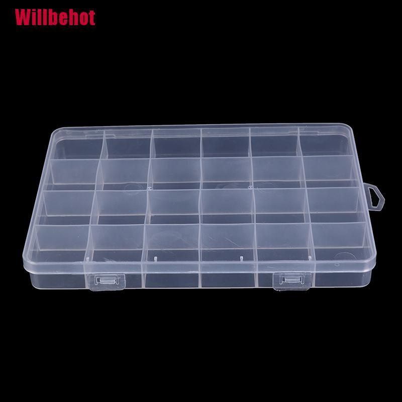 Hộp Nhựa 24 Ngăn Đựng Trang Sức Tiện Dụng