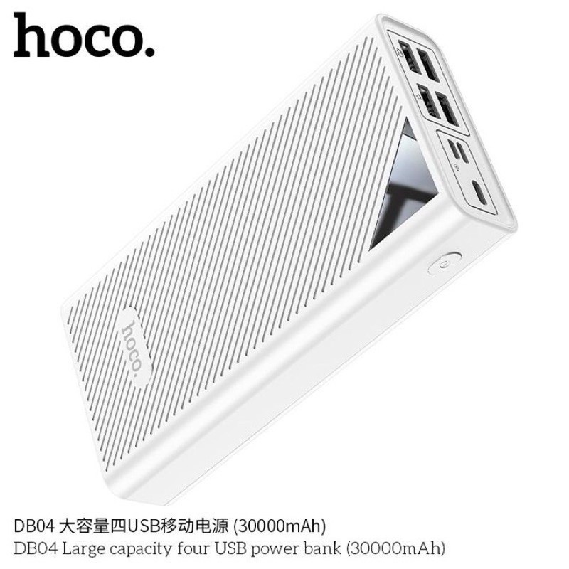 Sạc dự phòng 30000mah chính hãng Hoco Db04 4 cổng sạc hỗ trợ sạc nhanh