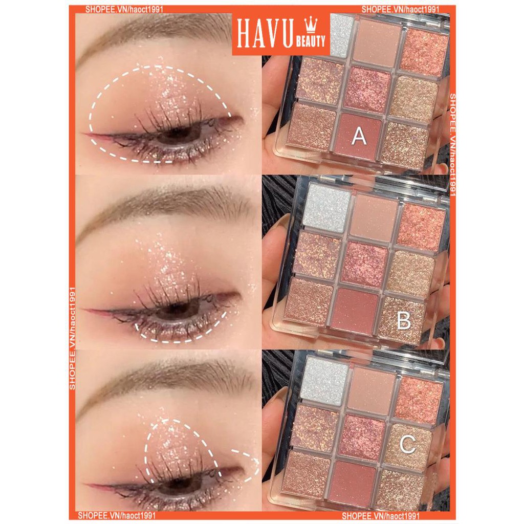 Bảng Phấn Mắt Dikalu Coco Venus 9 Ô Màu - Tông Màu Lì Và Nhũ Ánh Ngọc Trai Trong Suốt Cao Cấp Lâu Trôi Chống Thấm Nước | BigBuy360 - bigbuy360.vn