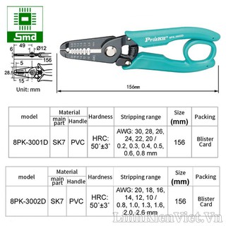 KÌM TUỐT DÂY PRO'SKIT 8PK-3002D