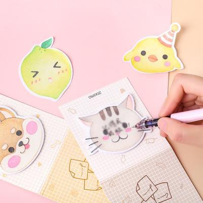Sổ note thỏ gấu đào chó mèo N71 giấy ghi chú caro dễ thương nhiều hình