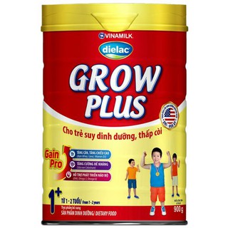 SỮA BỘT VINAMILK DIELAC GROW PLUS 1+ 900G  - DÀNH CHO TRẺ SUY DINH DƯỠNG, THẤP CÒI