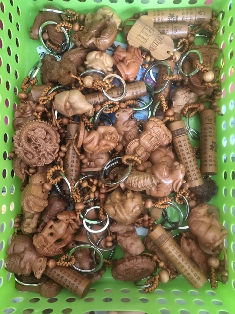 Móc khoá 12 con giáp gỗ