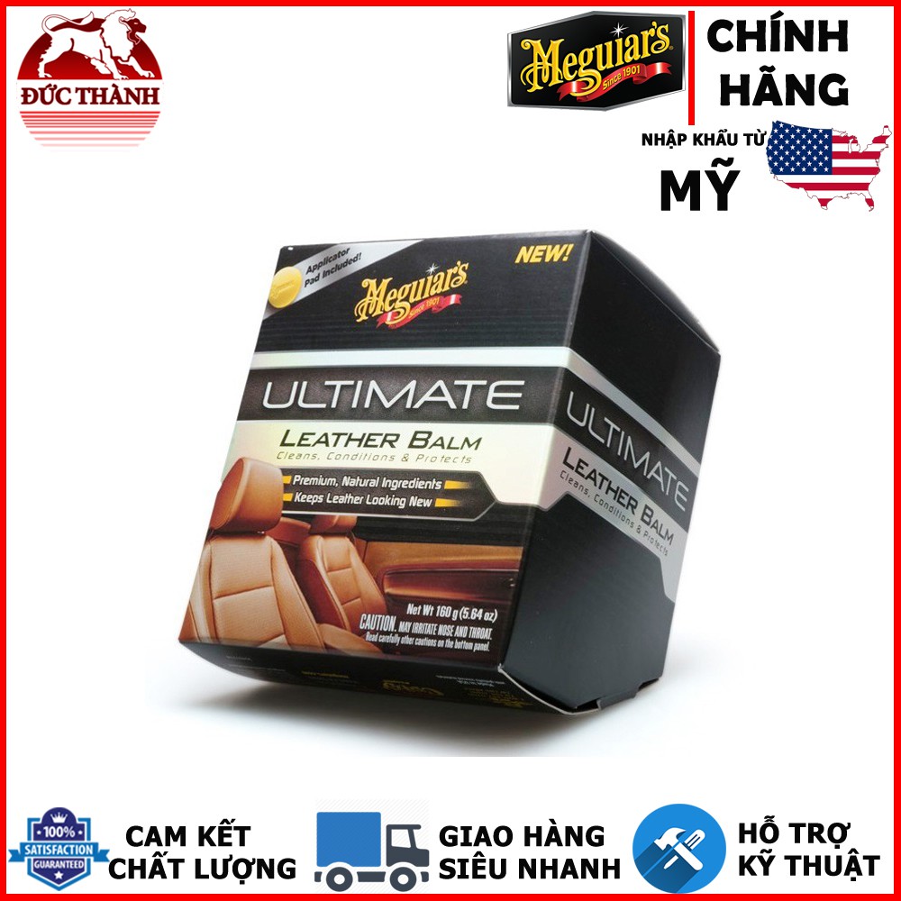 Sáp dưỡng da thật cao cấp Meguiar's G18905 Ultimate Leather Balm  160g ducthanhauto123